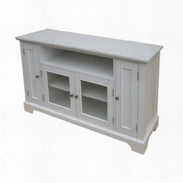 Home Styles Naples Entertainment Credenza In White