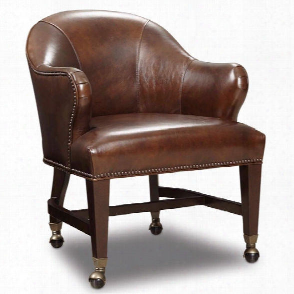 Hooker Furniture Queen Leather Game Chair In Brown