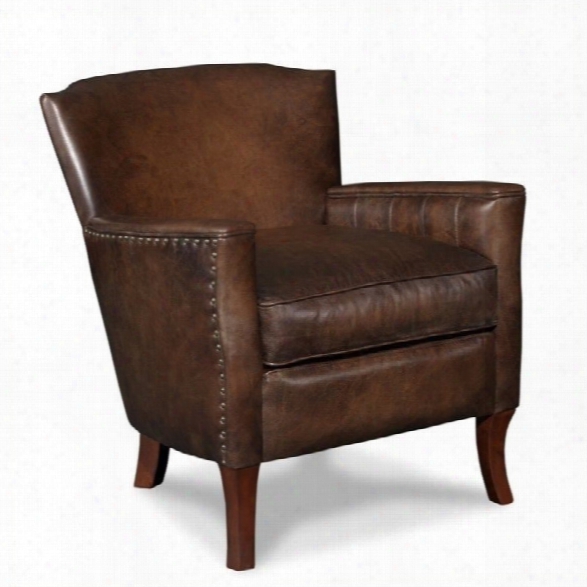 Hooker Furniture Seven Seas Leather Club Arm Chair In Inscription Art