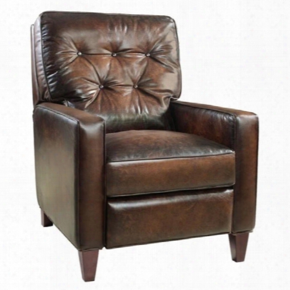 Hooker Furniture Seven Seas Leather Recliner Chair In Inscription Art