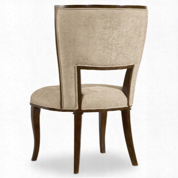 Hooker Furniture Skyline Upholstered Armless Dining Chair In Cherry