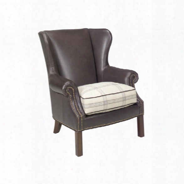 Lexington Coventry Hills Logan Leather Wingback Accent Chair