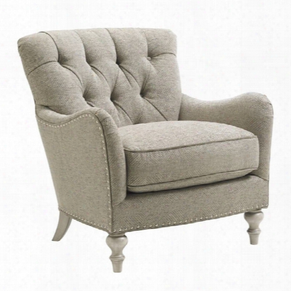 Lexington Oyster Bay Westcott Tufted Fabric Arm Chair In Milllstone