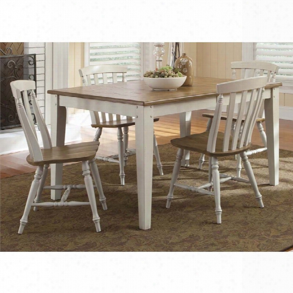 Liberty Furniture Al Fresco Iii 5 Piece Dining Set In Driftwood