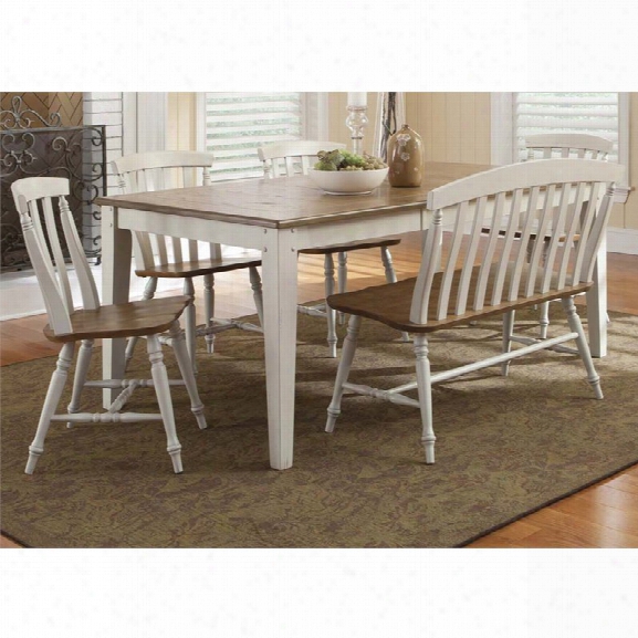 Liberty Furniture Al Fresco Iii 6 Piece Dining Set In Driftwood