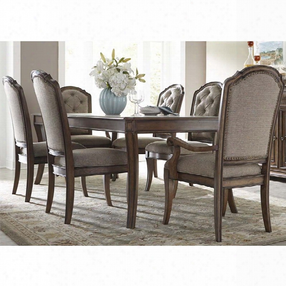 Liberty Furniture Amelia 7 Piece Dining Set In Antique Toffee