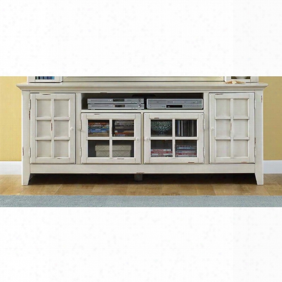 Liberty Furniture New Generation Tv Stand In Distressed Cream