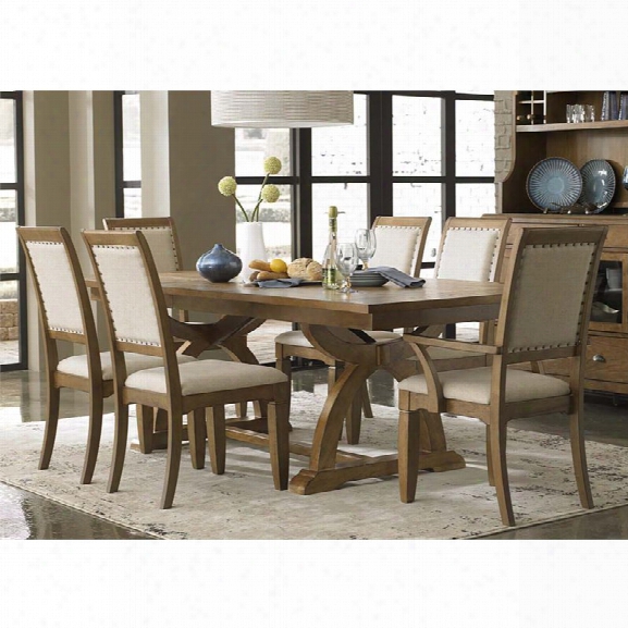 Liberty Furniture Town And Country 7 Piece Trestle Dining Set