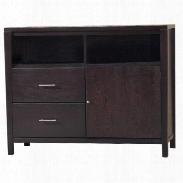 Modus Nevis 2 Drawer Media Chest In Espresso Finish