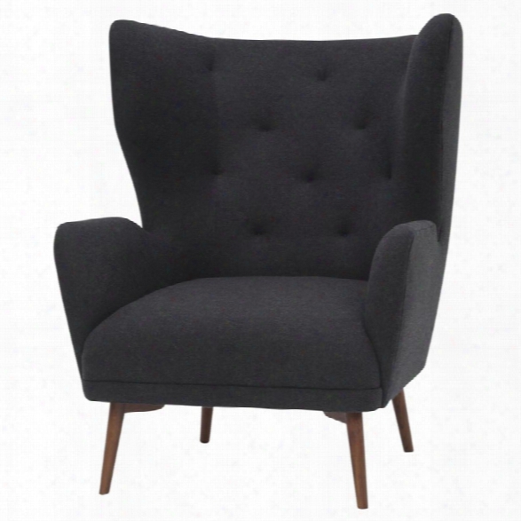 Nuevo Klara Accent Chair In Dark Gray