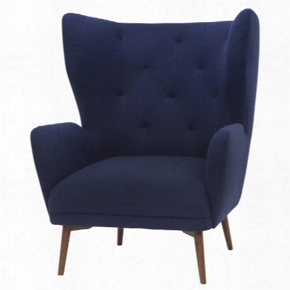 Nuevo Klara Accent Chair In Navy Blue