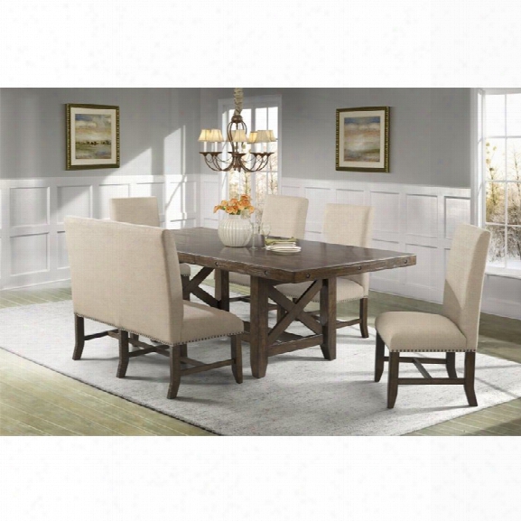 Picket House Furnishings Francis 6 Piece Dining Set In Natural