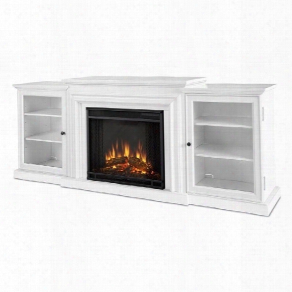 Real Flame Frederick Electric Fireplace In White