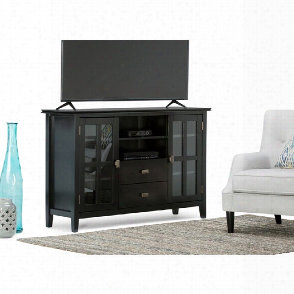 Simpli Home Artisan 53 Tall Tv Stand In Black