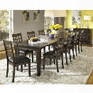 A-America Bristol Point 12 Piece Dining Set in Warm Gray