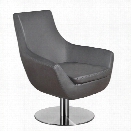 AEON Furniture Brett Upholstered Lounge Chair in Gray