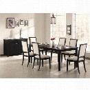 Coaster Lexton 5 Piece Dining Set in Black