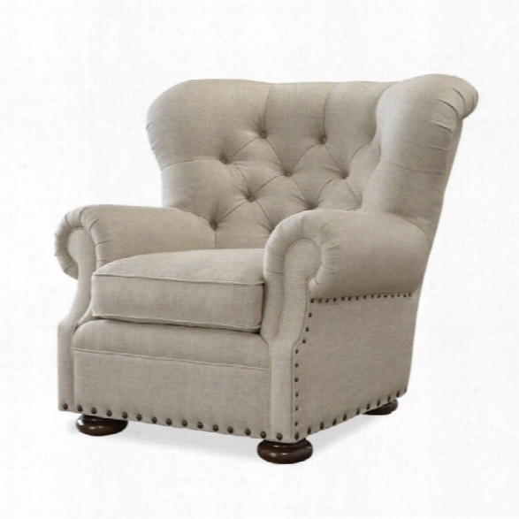 Universal Furniture Maxwell Upholstered Arm Chair In Linen