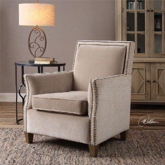 Uttermost Darick Armchair In Oatmeal