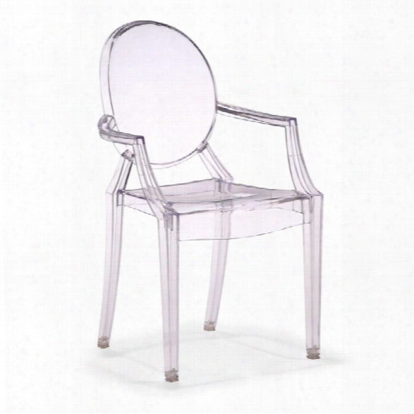 Zuo Anime Acrylic Stacking Chair In Transparent (set Of 4)