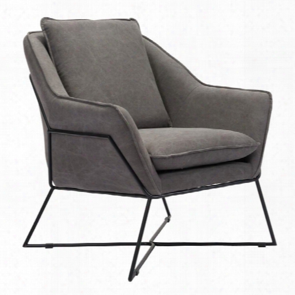 Zuo Lincoln Accent Chair In Gray