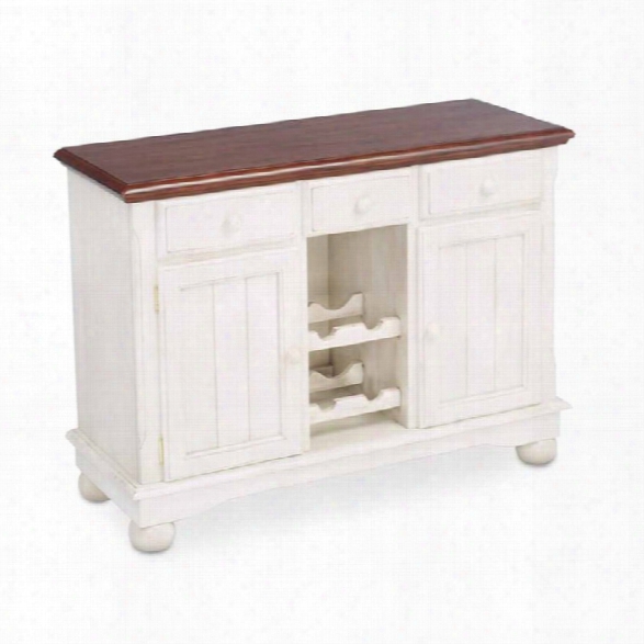 A-america British Isles Wine Rack Sideboard In Buttermilk