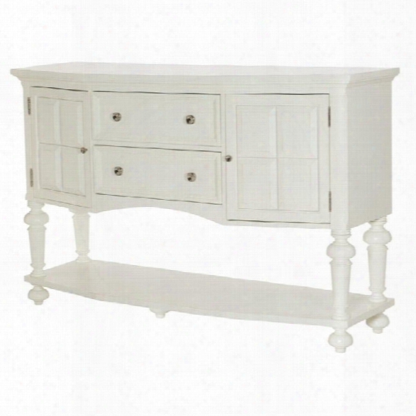 American Drew Lynn Haven 2 Drawer Wood Sideboard In White