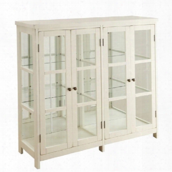 Coaster Accent Display Cabinet In White