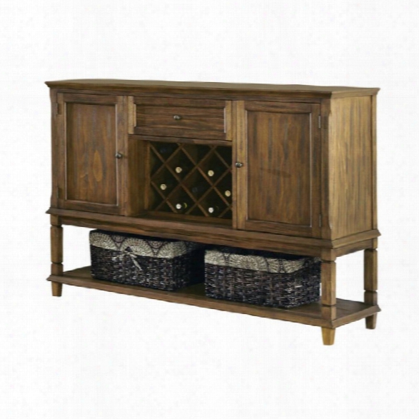 Coaster Parkins Buffet With Wine Rack In Dark Brown