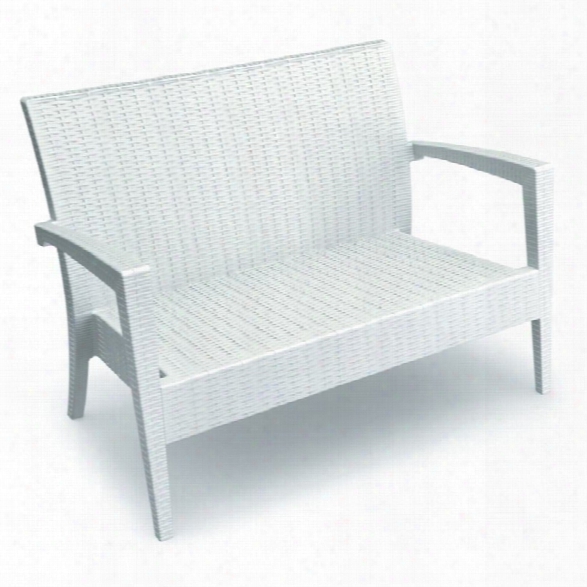 Compamia Miami Resin Patio Loveseat In White