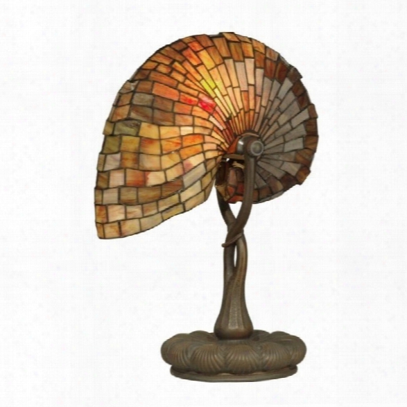 Dale Tiffany Red Nautilus Table Lamp