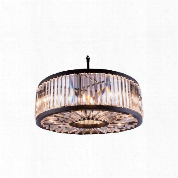 Elegant Lighting Chelsea 36 10 Light Royal Crystal Pendant Lamp