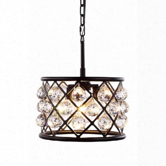 Elegant Lighting Madison 12 3 Light Royal Crystal Pendant Lamp