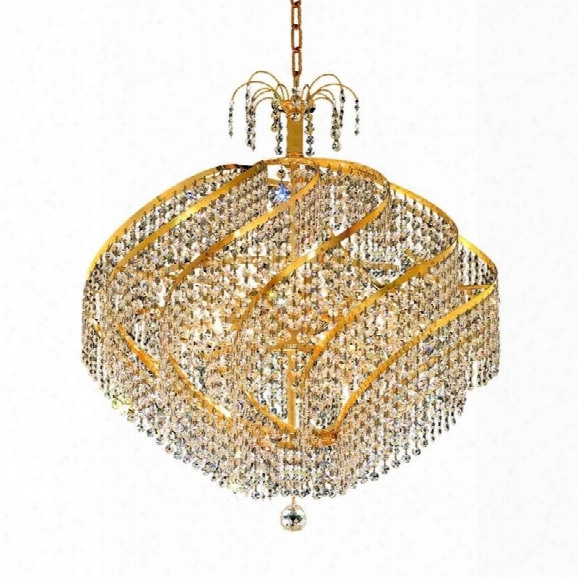 Elegant Lighting Spiral 26 12 Light Spectra Crystal Pendant Lamp