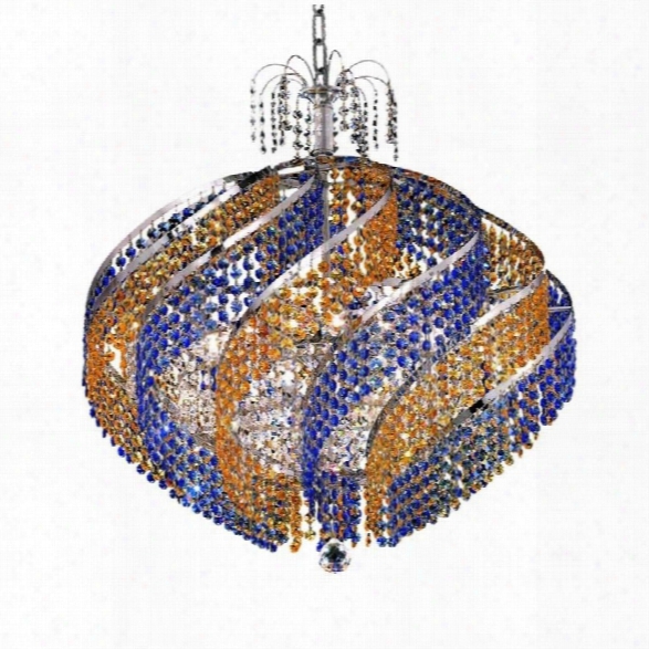 Elegant Lighting Spiral 26 15 Light Elements Crystal Pendant Lamp