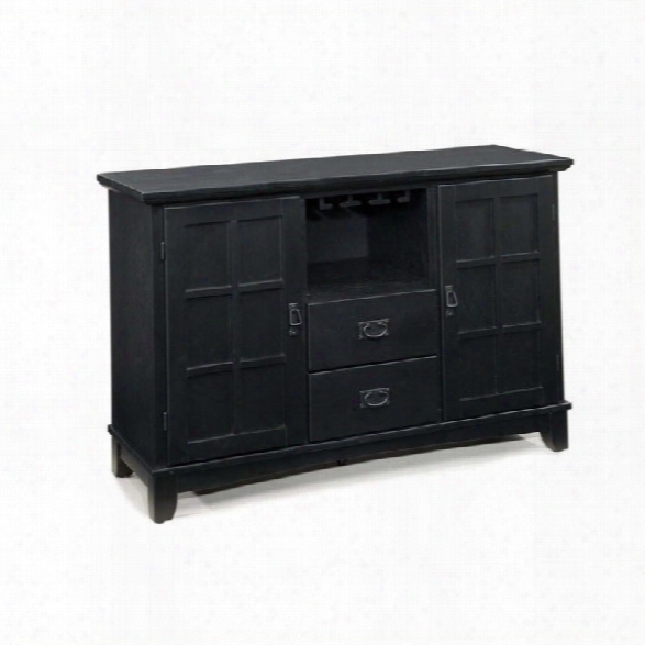 Home Styles Arts & Crafts Dining Buffet In Ebony Finish