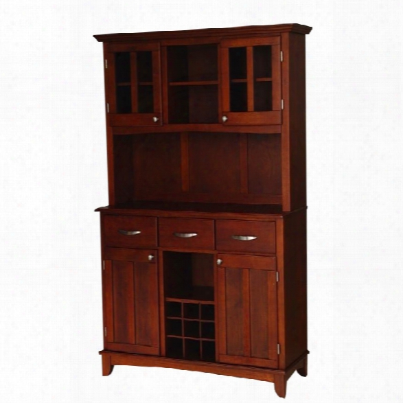 Home Styles Cherry Buffet With 2-door Hutch