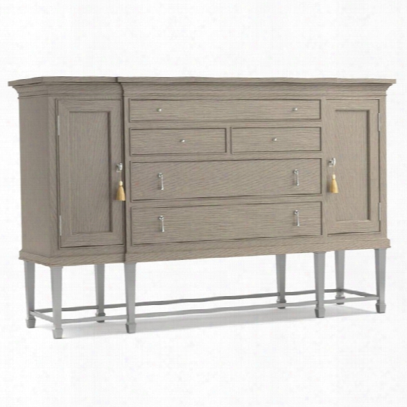 Hooker Furniture Cynthia Rowley Soiree Sideboard In Gray And Silver