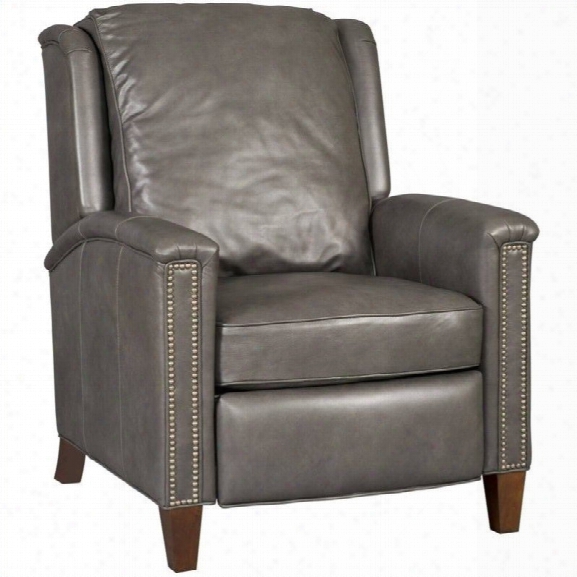 Hooker Furniture Leather Ecliner Chair In Empyrean Charcoal