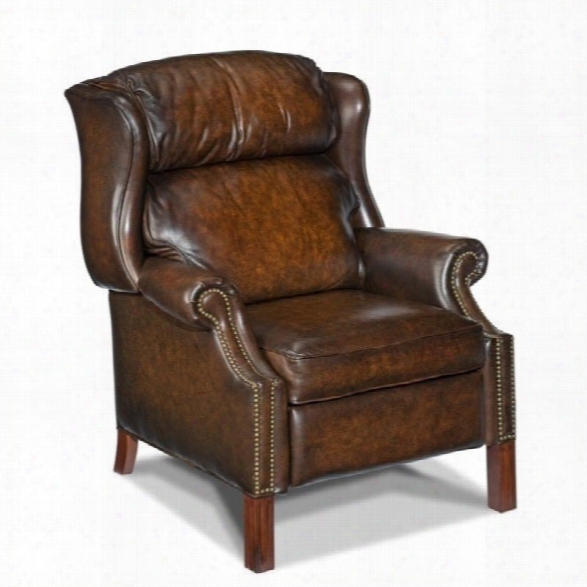 Hooker Furniture Seven Seas Leather Recliner In Sedona Vortex