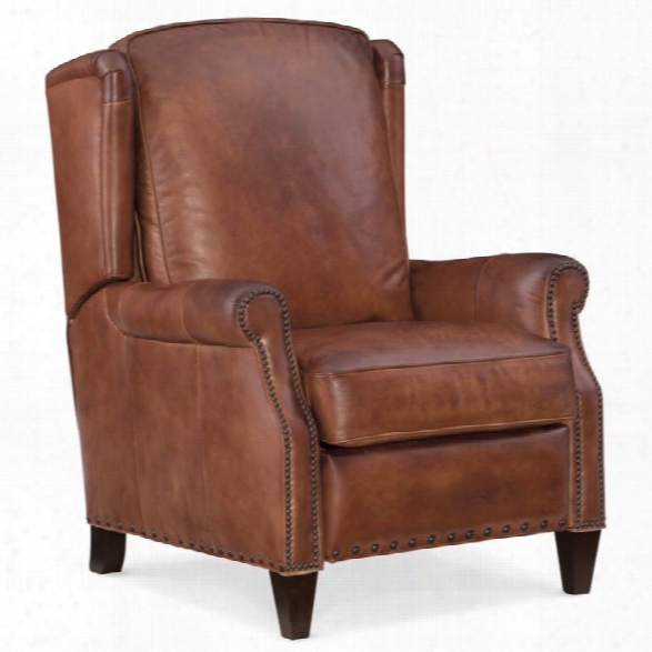 Hooker Furniture Silas Leather Recliner In Brown