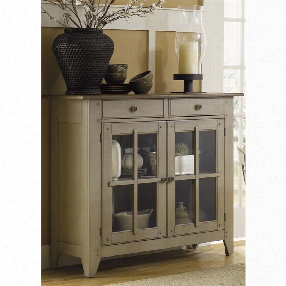Liberty Furniture Al Fresco Server In Driftwood And Taupe