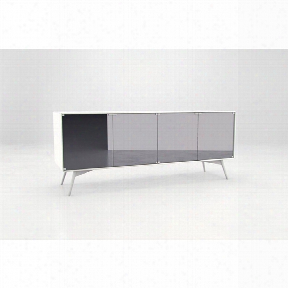 Modloft Christopher Sideboard Buffet In White Matte