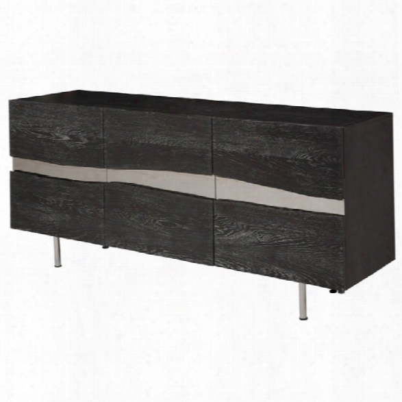 Nuevo Sorrento Sideboard In Oxidized Gray