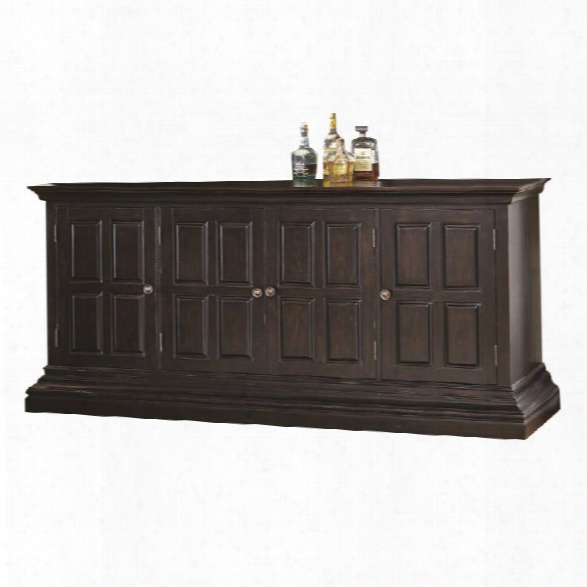 Pulaski Burton 4 Door Bar Back Sideboard In Brown