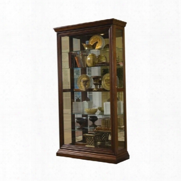 Pulaski Edwardian Curio In Cherry Finish