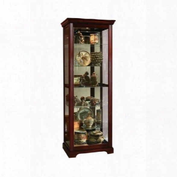 Pulaski Victorian Cherry Curio Cabinet