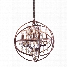 Elegant Lighting Geneva 20 5 Light Royal Crystal Pendant Lamp