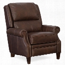 Hooker Furniture Jared Leather Recliner in Brown