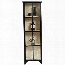 Pulaski Sunset 4 Shelf Display Cabinet in Black